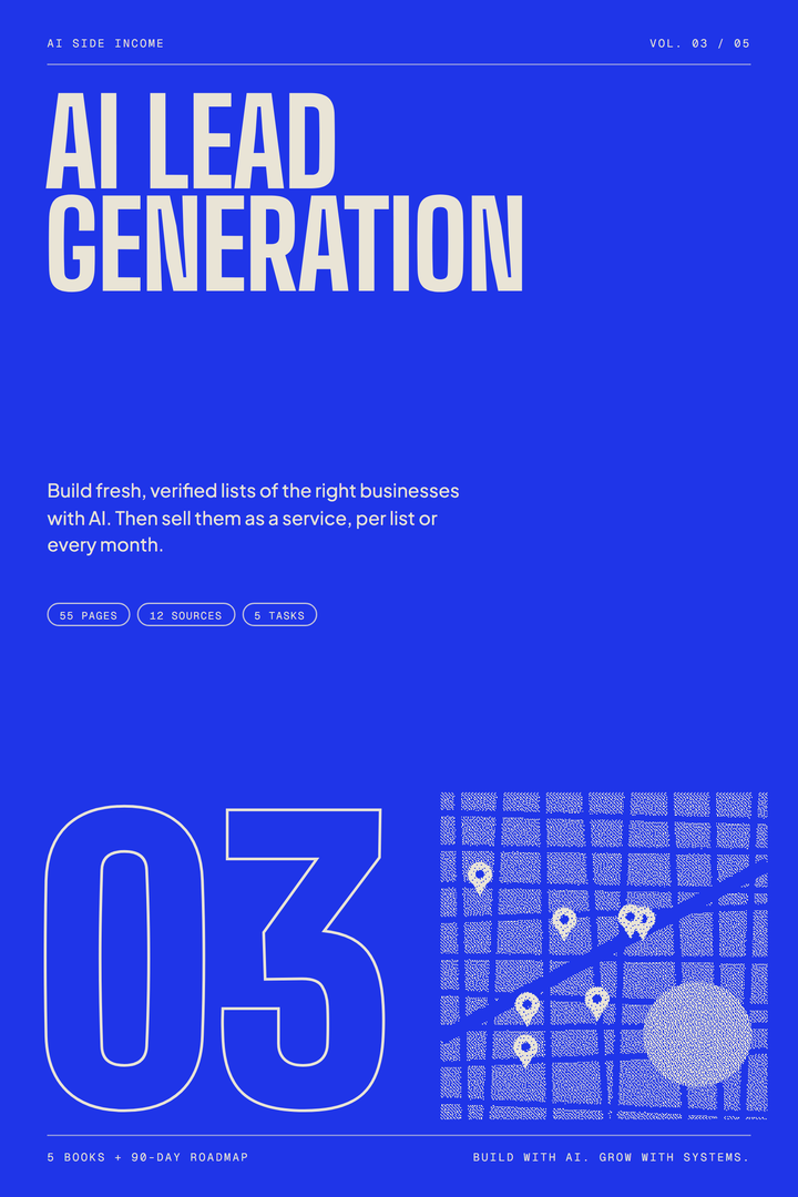 Book 3 cover: AI Lead Generation